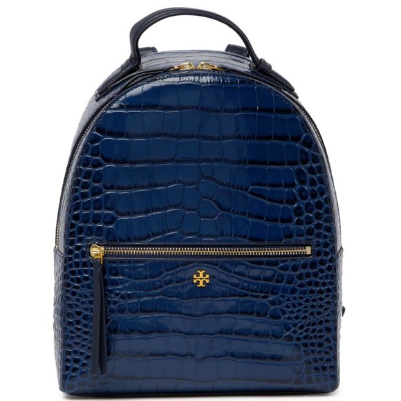 Tory Burch Handbags - NEW! Tory Burch Croc-Embossed Leather Backpack